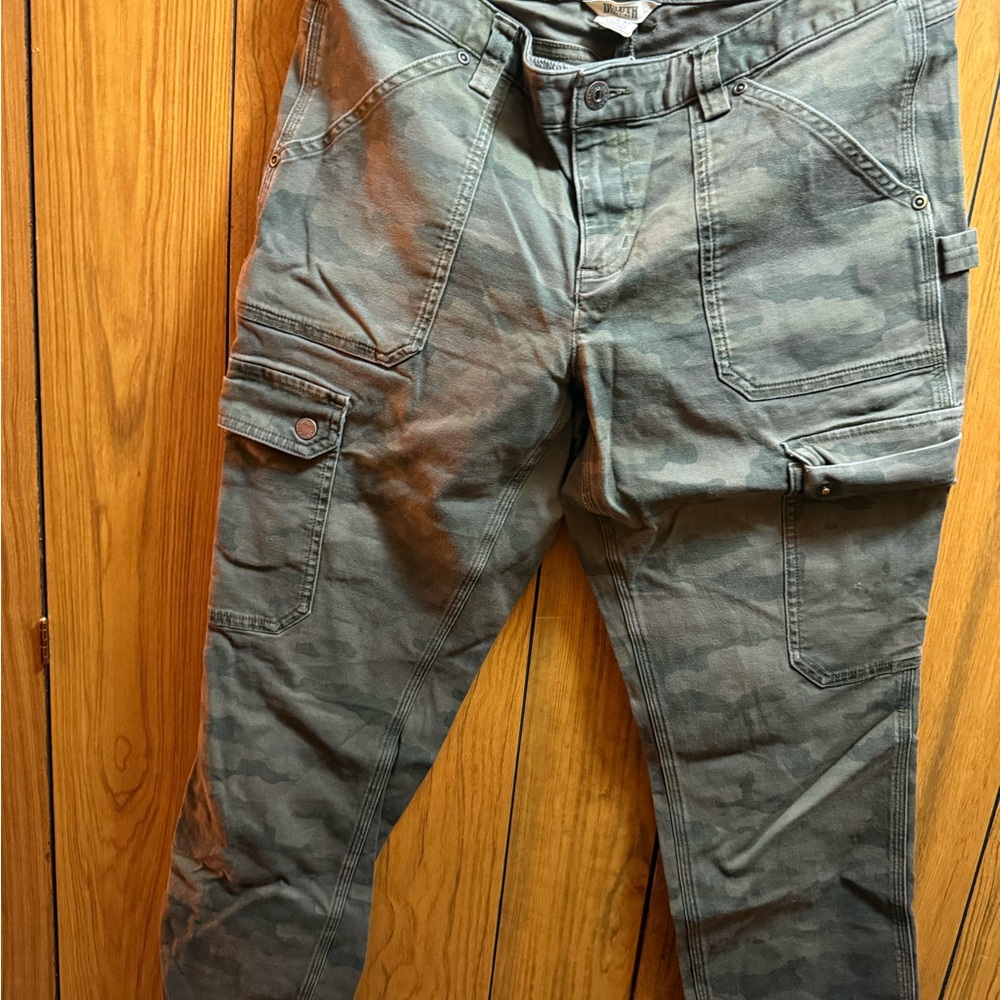 Duluth Green Camouflage Cargo Pants